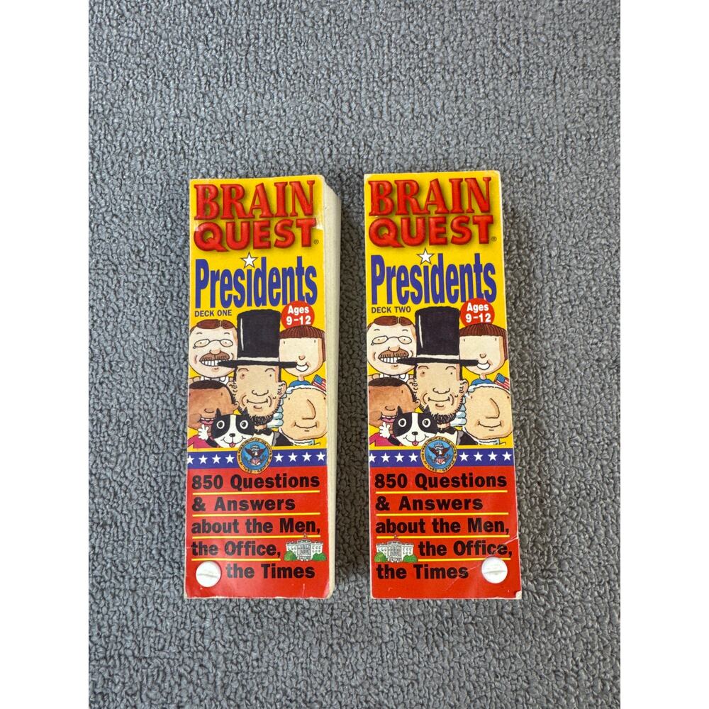 Brain‎ Quest President Question and Answers Educational History Ages 9+
